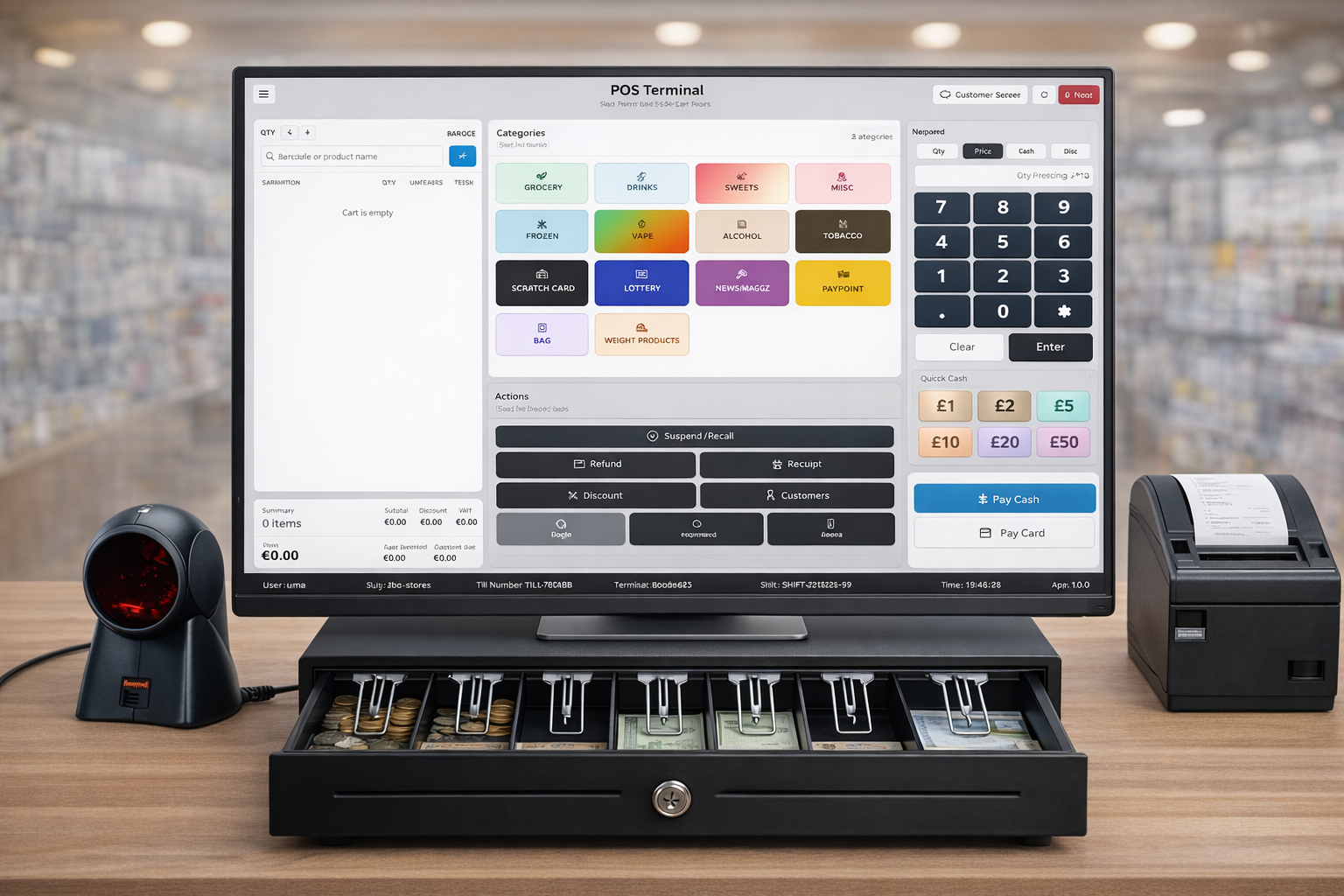 ZenithPOS main UI preview